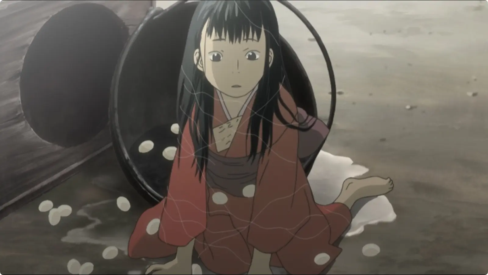 Mushishi S01E17: pickers of empty cocoons